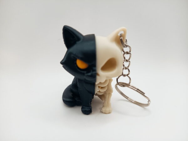 Skelet kat nøglering